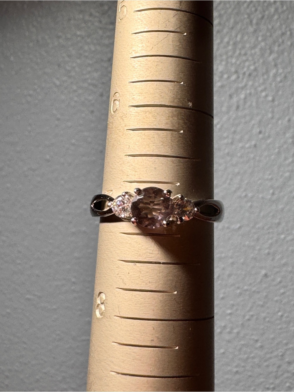 925 Sterling Silver Amethyst Gemstone Ring with Side Accents